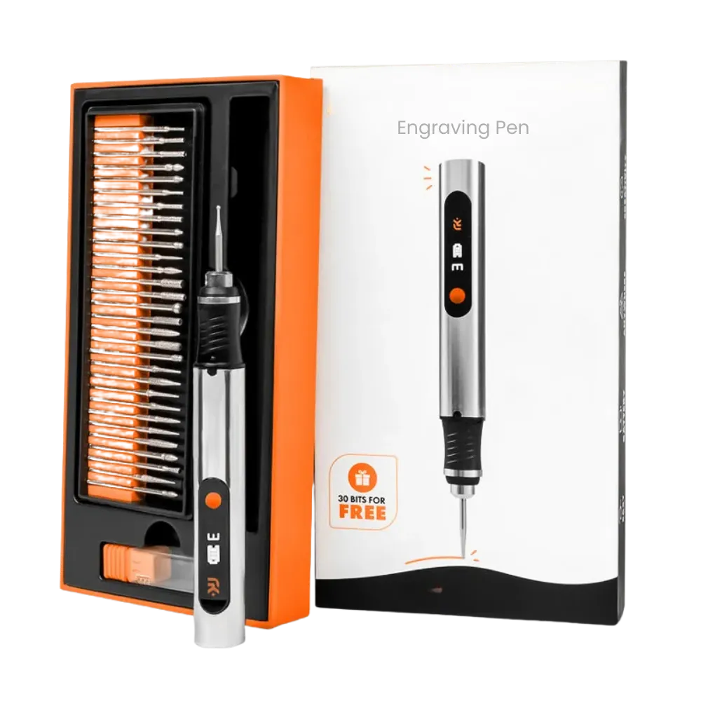 Stylo Graveur Électrique Rechargeable – Gravure Précise sur Bois, Métal & Verre