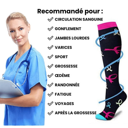 Chaussettes de compression fitcompress pour femmes