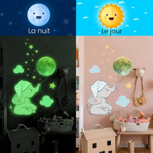 Autocollants muraux lumineux pour des nuits paisibles