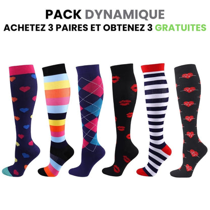 Chaussettes de compression fitcompress pour femmes