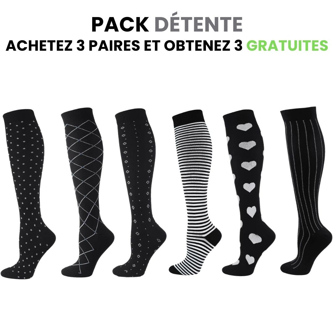 Chaussettes de compression fitcompress pour femmes