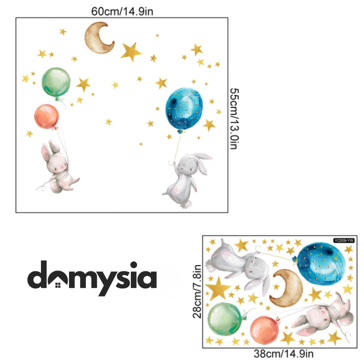 Autocollants muraux lumineux pour des nuits paisibles