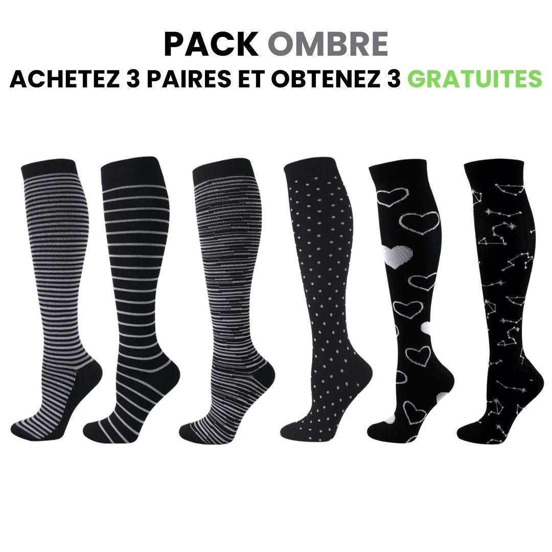 Chaussettes de compression fitcompress pour femmes