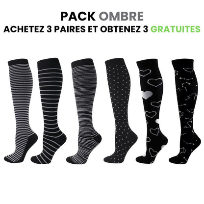 Chaussettes de compression fitcompress pour femmes