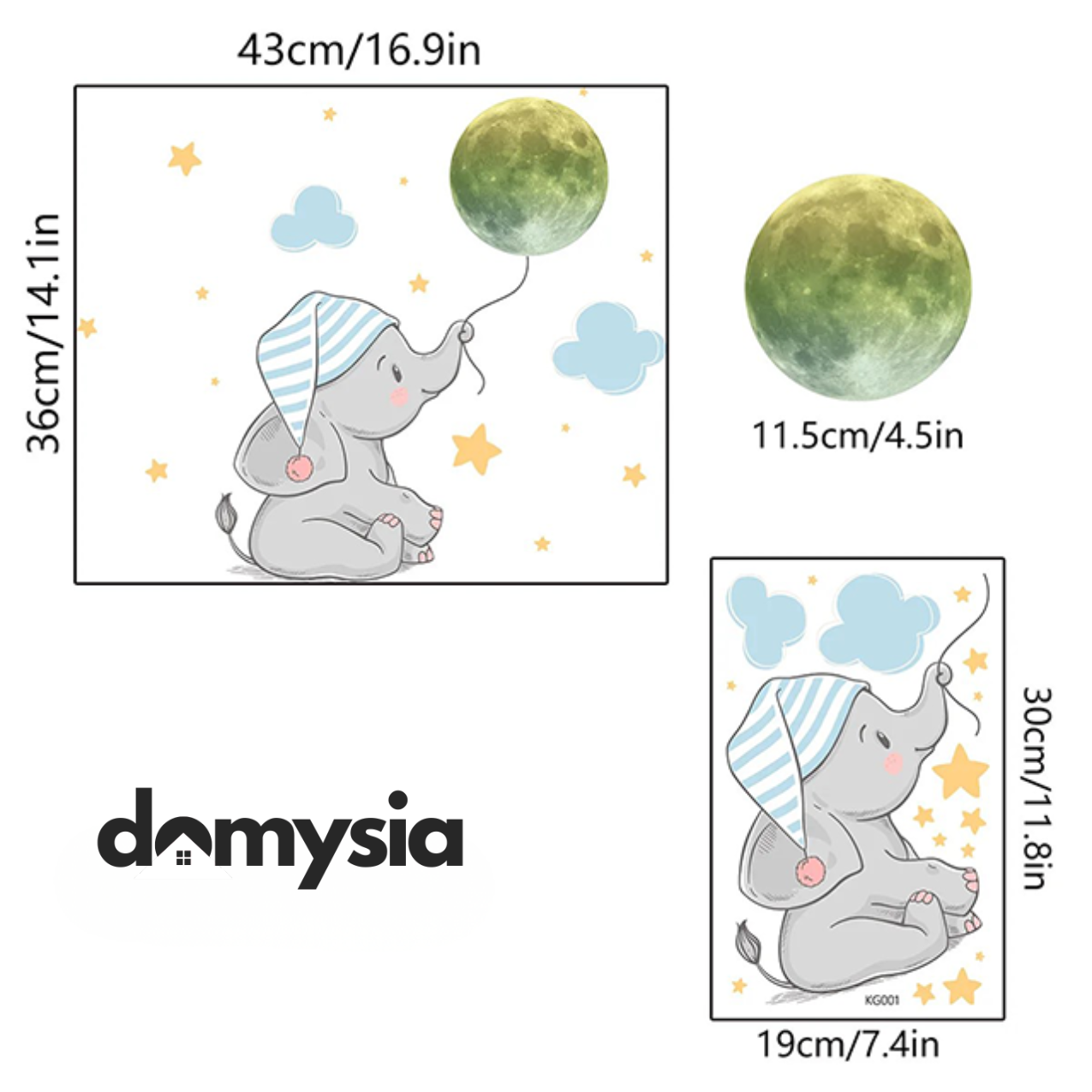 Autocollants muraux lumineux pour des nuits paisibles