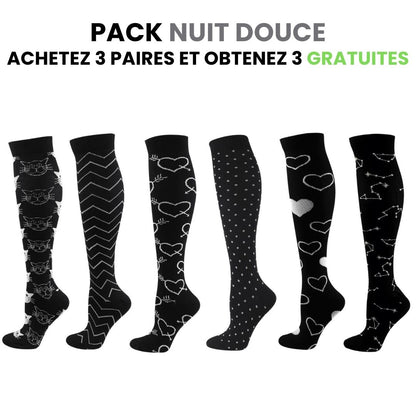 Chaussettes de compression fitcompress pour femmes