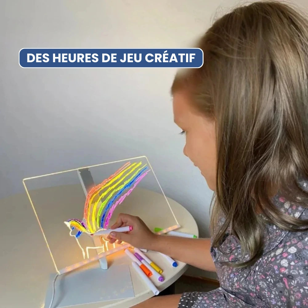 Tableau de dessin LED magique