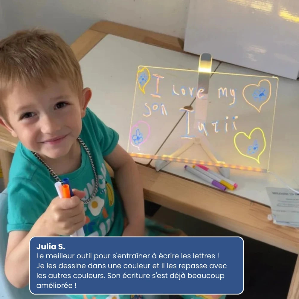 Tableau de dessin LED magique