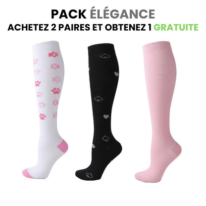 Chaussettes de compression fitcompress pour femmes