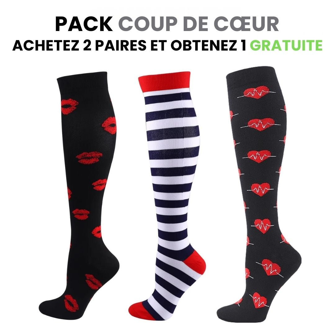 Chaussettes de compression fitcompress pour femmes