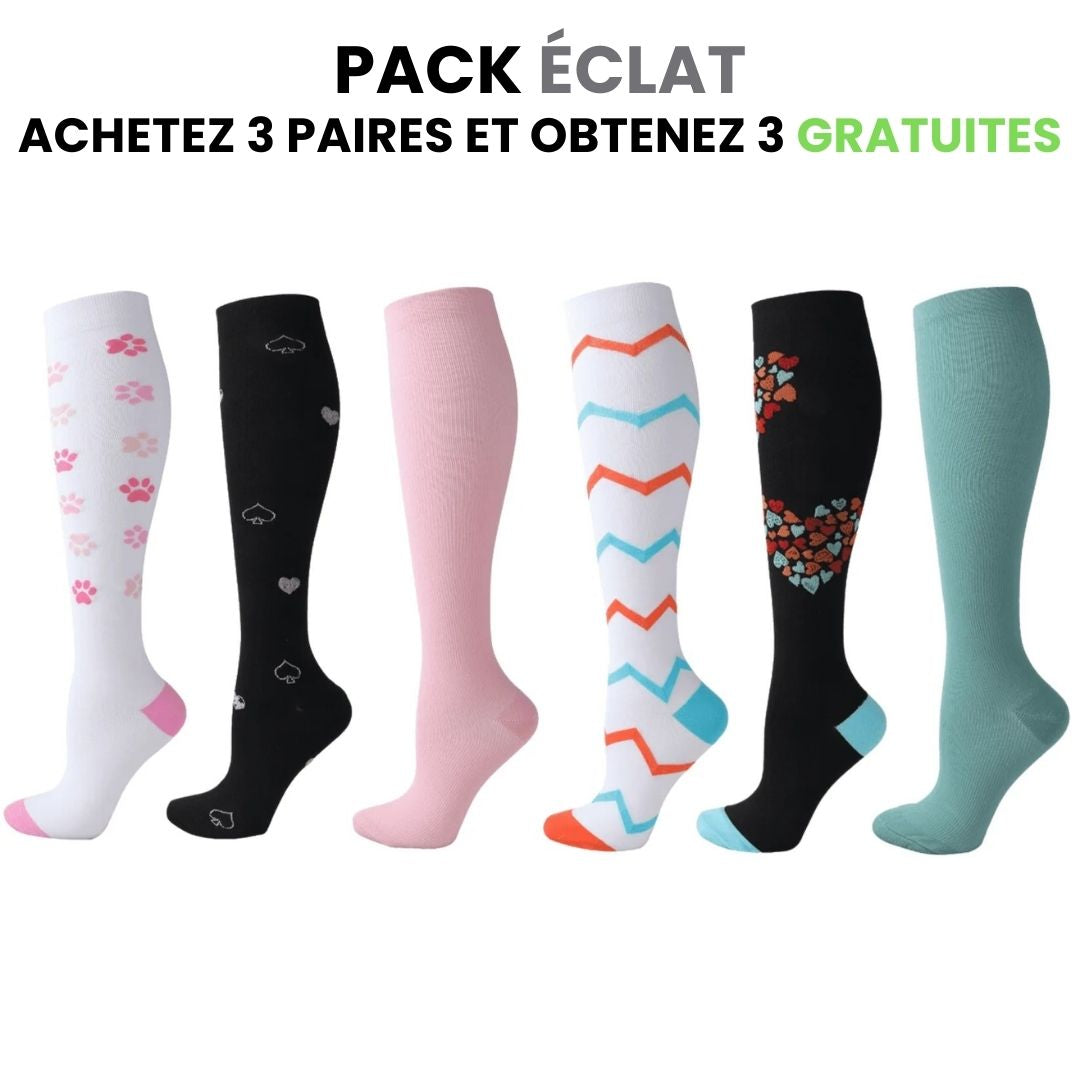 Chaussettes de compression fitcompress pour femmes