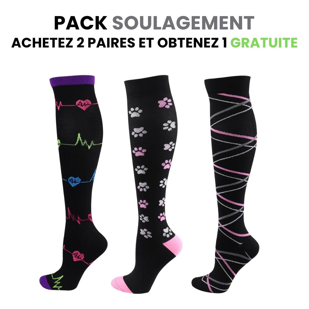 Chaussettes de compression fitcompress pour femmes
