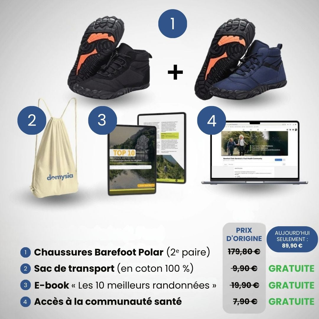 Polar - Chaussures pieds nus d'hiver (1+1 GRATUITE)