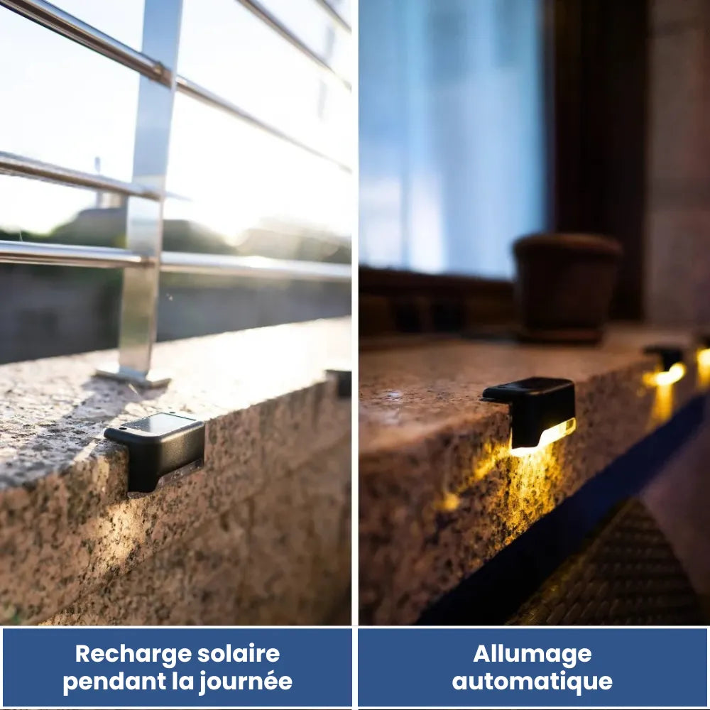 LED Solaire d’Angle – Lumière Automatique pour Extérieur