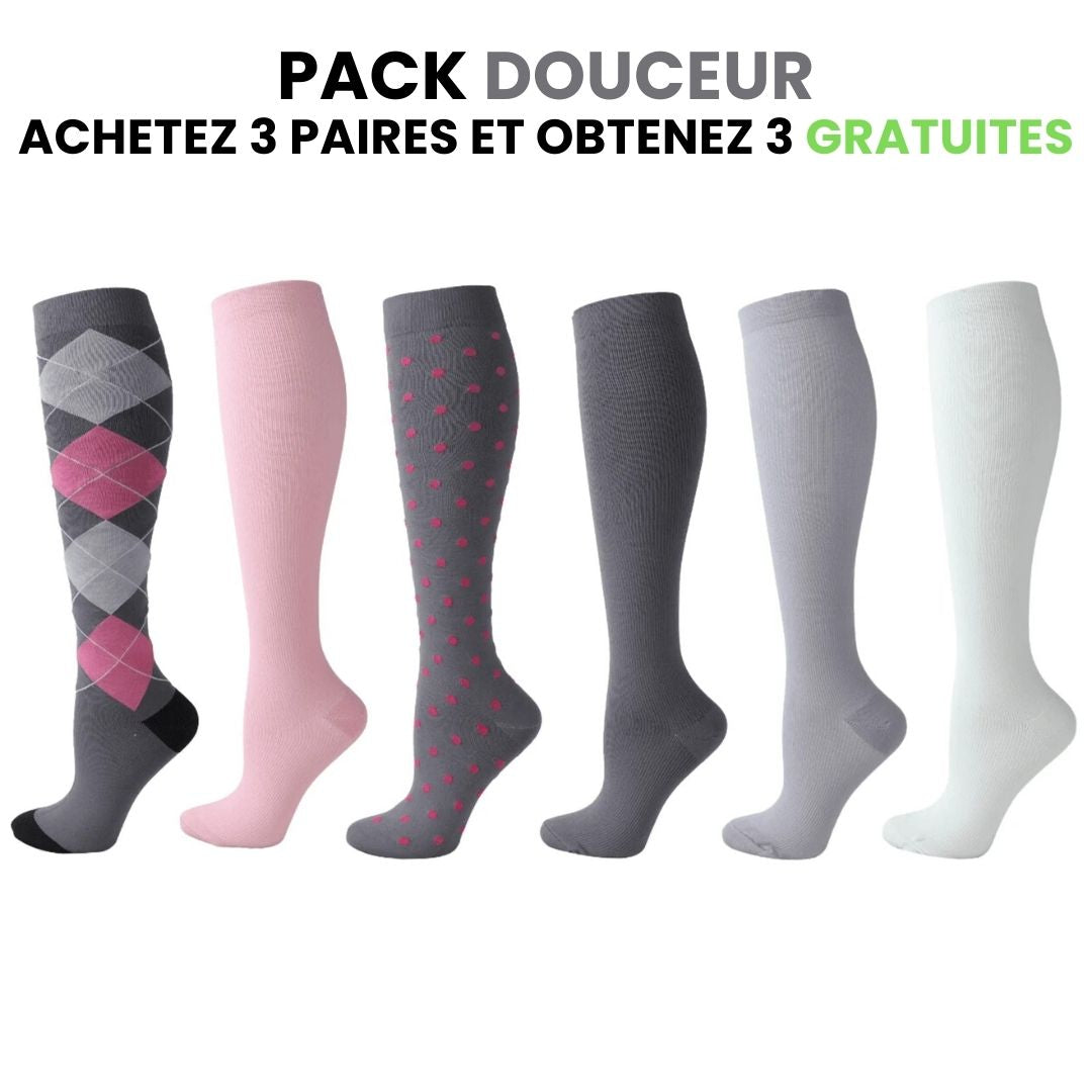 Chaussettes de compression fitcompress pour femmes