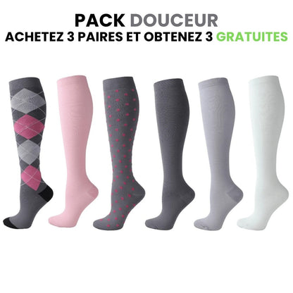 Chaussettes de compression fitcompress pour femmes