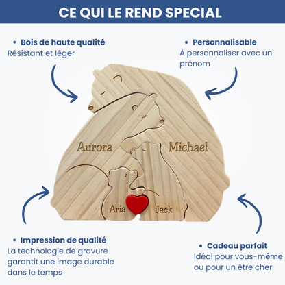 Notre Famille Ours - Cadeau parfait à personnaliser