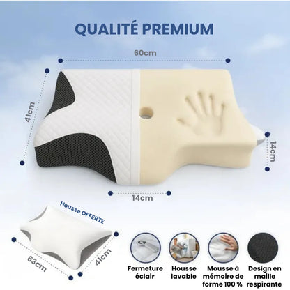 Coussin Cervical Ergonomique en Mémoire de Forme
