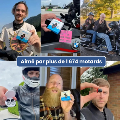Écouteurs de protection auditive moto