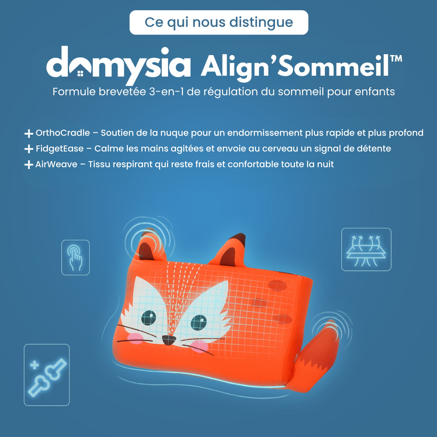 L’oreiller pour enfants pour un sommeil meilleur et plus sain