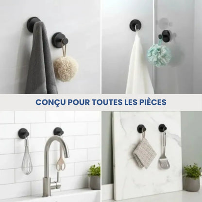 Crochets muraux à ventouse