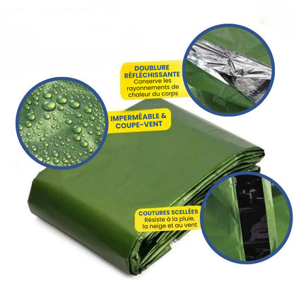 Sac de bivouac - Le sac de couchage d'urgence compact