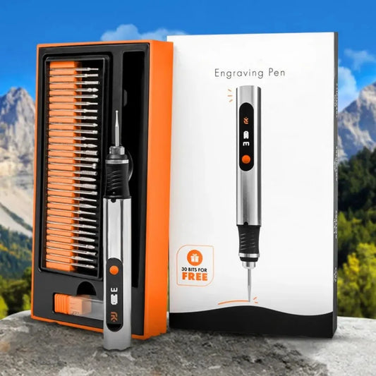 Stylo Graveur Électrique Rechargeable – Gravure Précise sur Bois, Métal & Verre