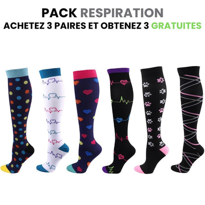 Chaussettes de compression fitcompress pour femmes