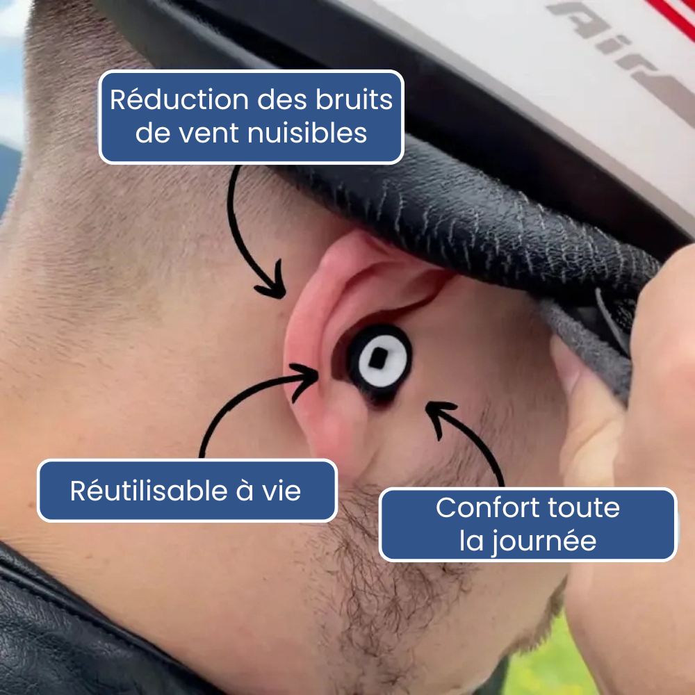 Écouteurs de protection auditive moto