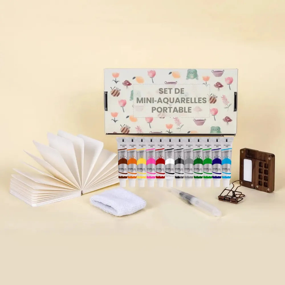 Set de Mini‑Aquarelles Portable