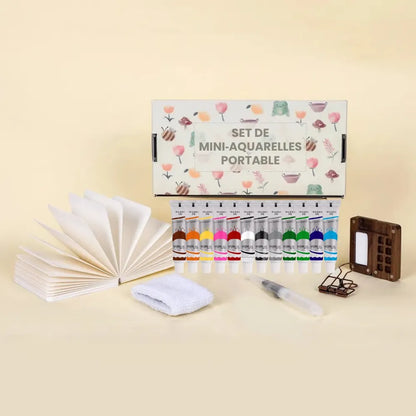 Set de Mini‑Aquarelles Portable