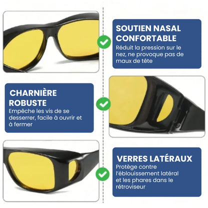 Lunettes de Conduite – Vision Nocturne Optimisée