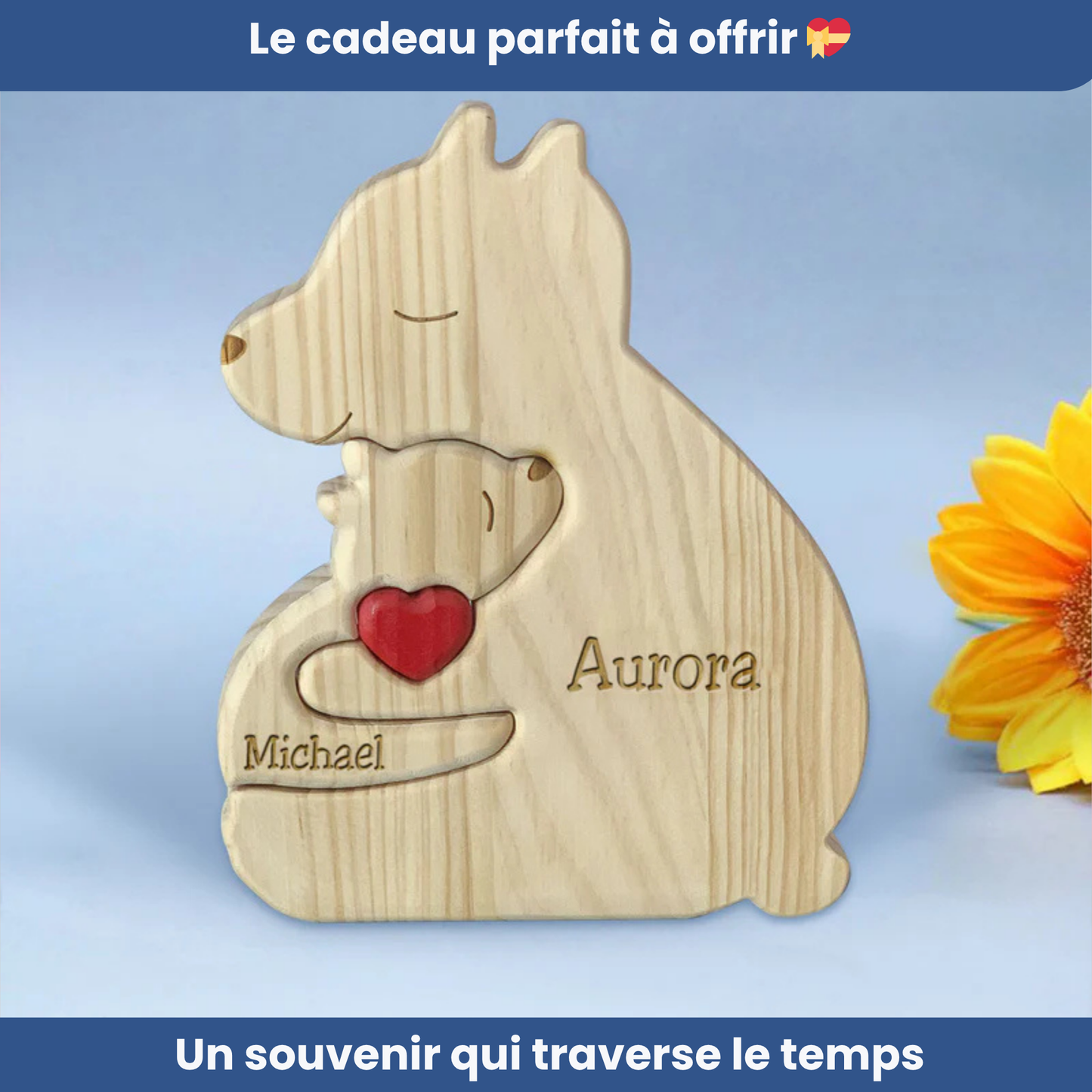 Notre Famille Ours - Cadeau parfait à personnaliser