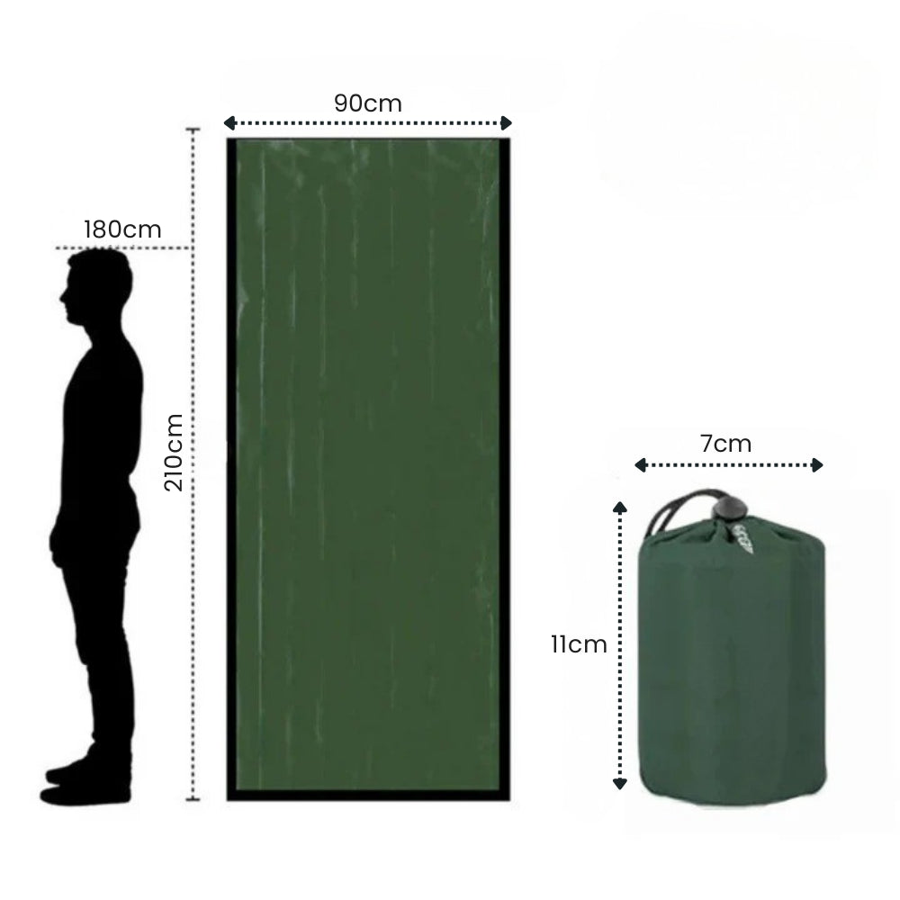 Sac de bivouac - Le sac de couchage d'urgence compact
