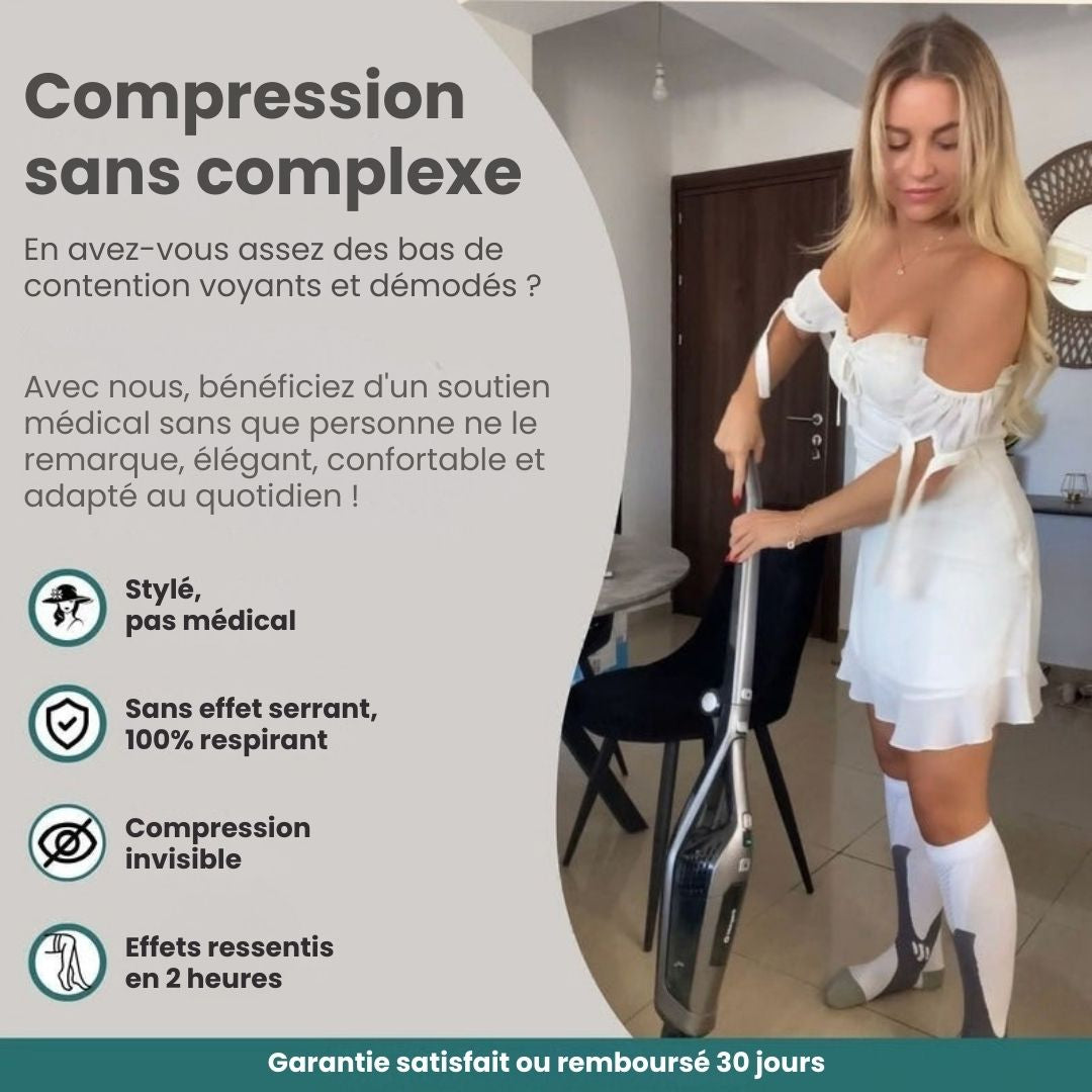 Bas de contention NivaLeg® pour jambes lourdes et douloureuses