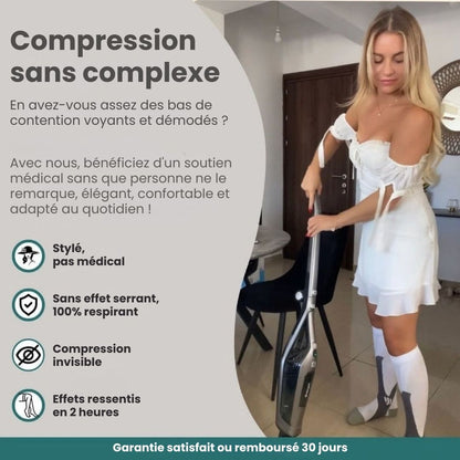 Bas de contention NivaLeg® pour jambes lourdes et douloureuses