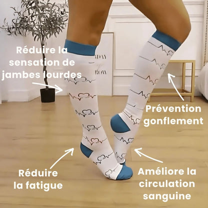 Chaussettes de compression fitcompress pour femmes