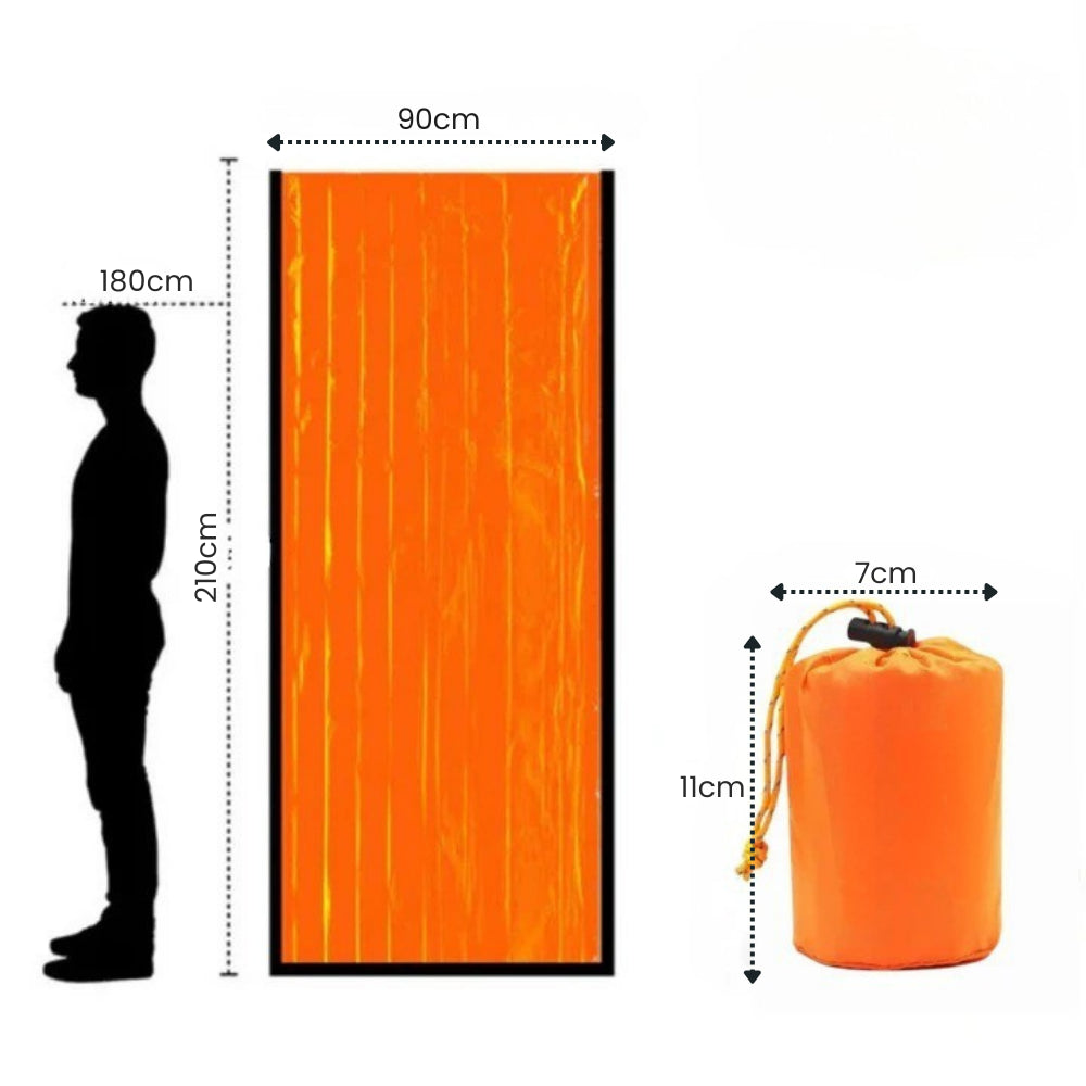 Sac de bivouac - Le sac de couchage d'urgence compact