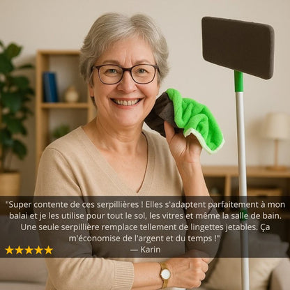 Balai serpillière plat rotatif