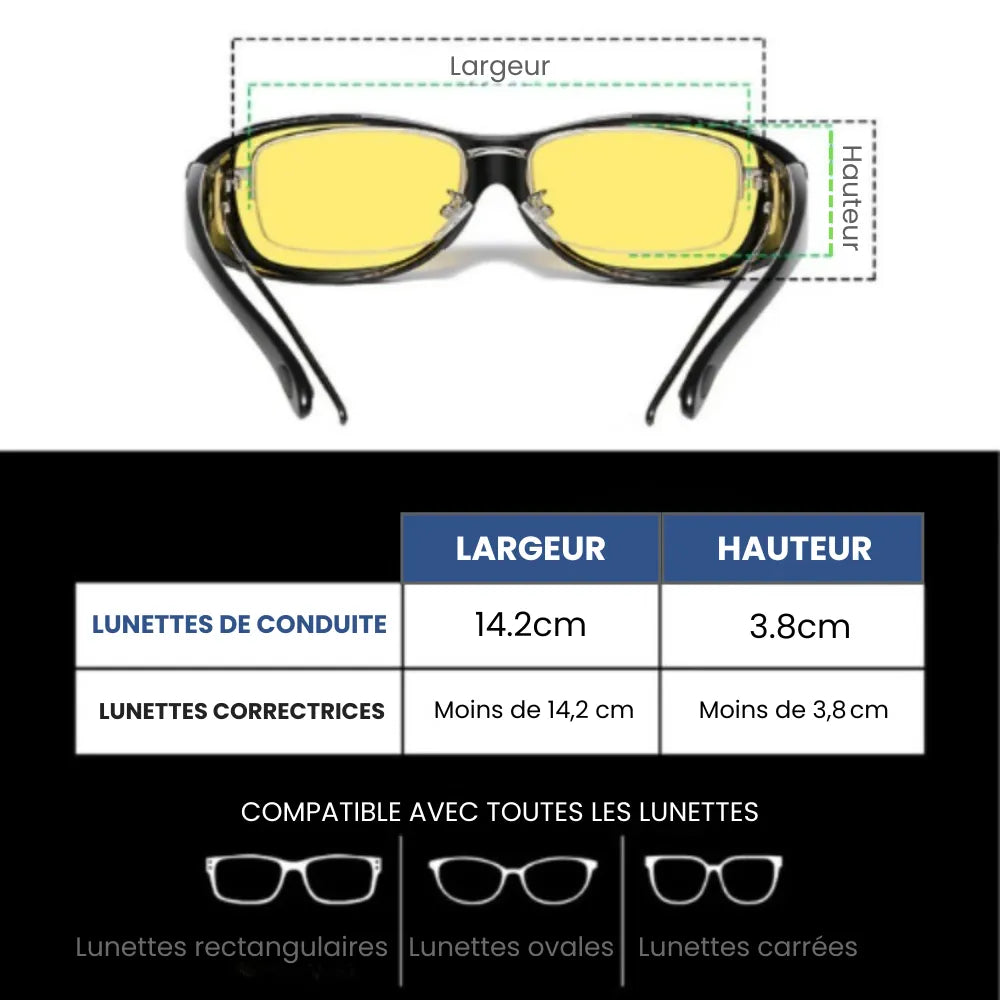 Lunettes de Conduite – Vision Nocturne Optimisée