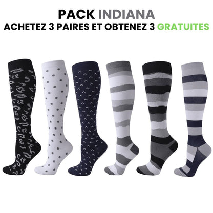 Chaussettes de compression fitcompress pour femmes
