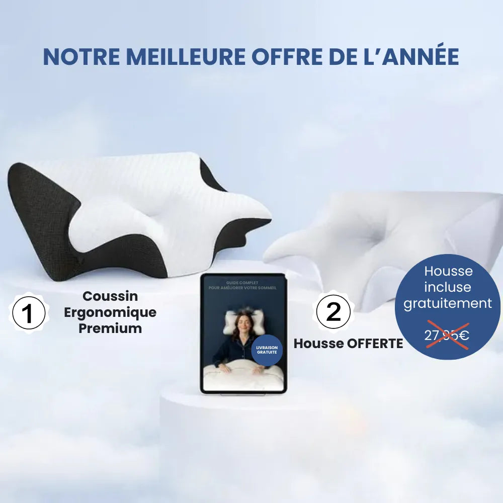Coussin Cervical Ergonomique en Mémoire de Forme