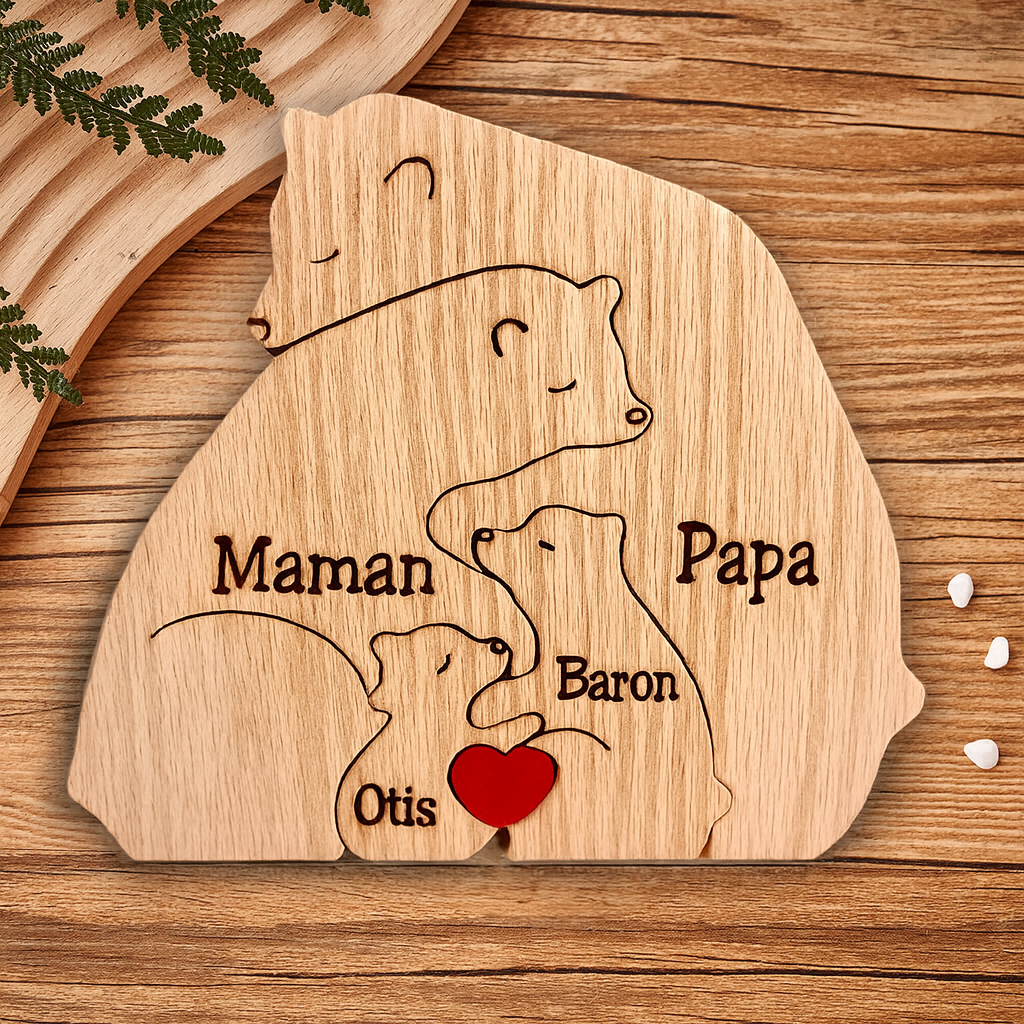 Notre Famille Ours - Cadeau parfait à personnaliser