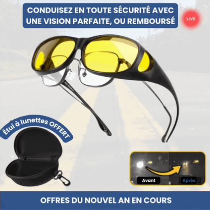 Lunettes de Conduite – Vision Nocturne Optimisée