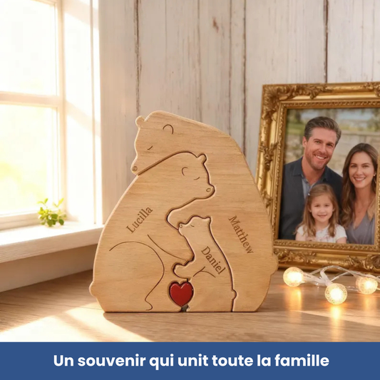 Notre Famille Ours - Cadeau parfait à personnaliser
