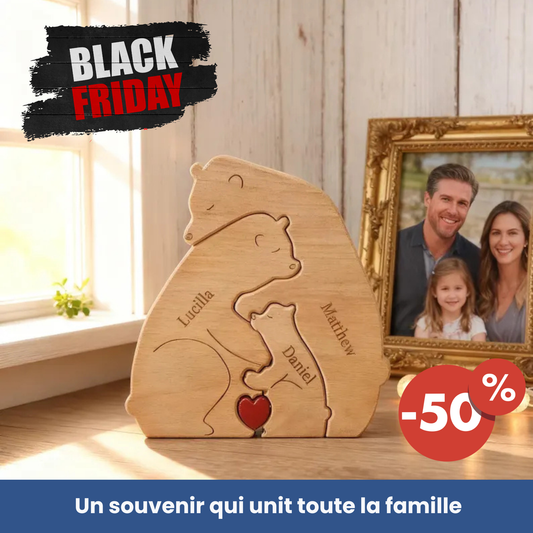 Notre Famille Ours - Cadeau parfait à personnaliser