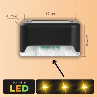 LED Solaire d’Angle – Lumière Automatique pour Extérieur