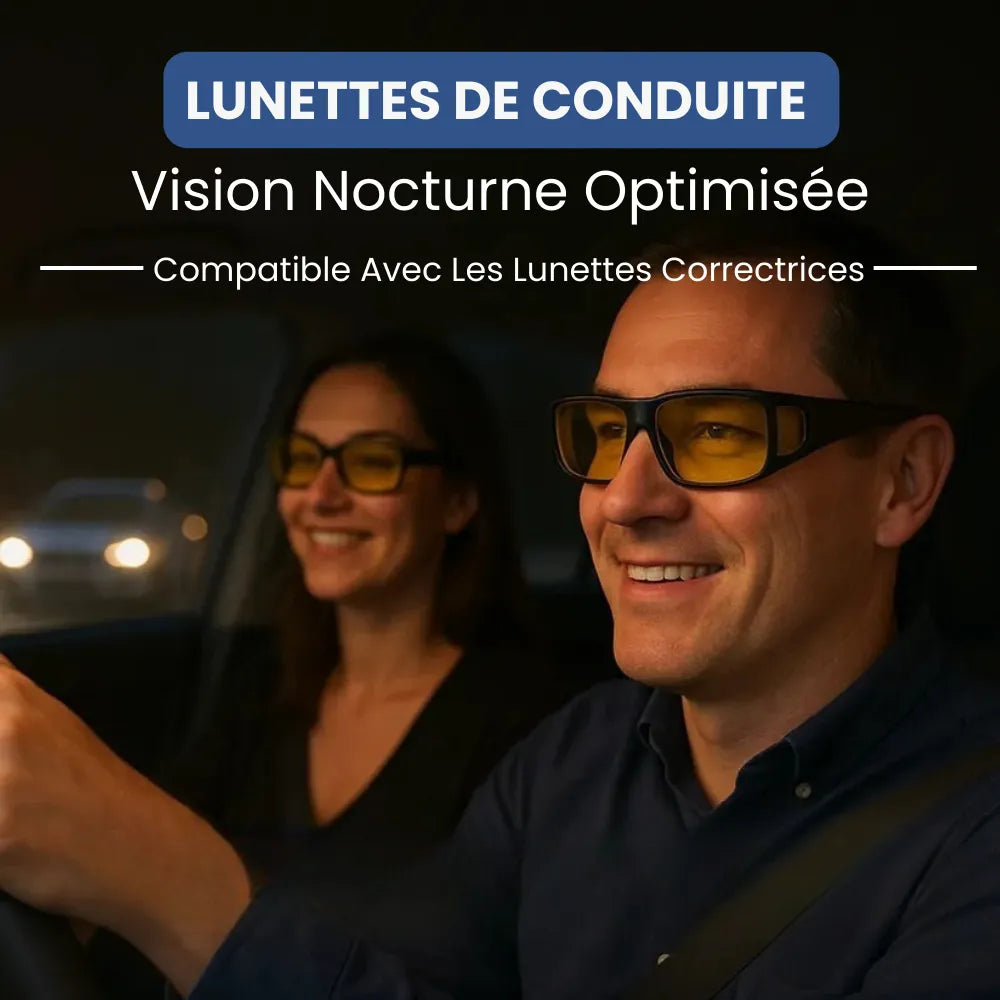 Lunettes de Conduite – Vision Nocturne Optimisée